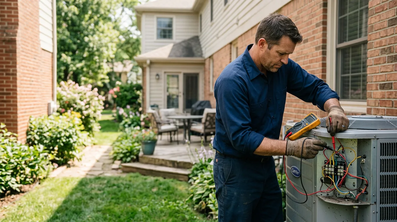 HVAC technician working near Yuba City, CA